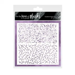Crackle & Swirl Textures Stencil