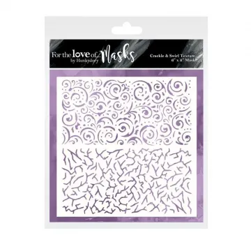 Crackle & Swirl Textures Stencil