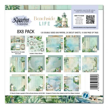 Beachside Life 8x8 Papers & Die-Cuts