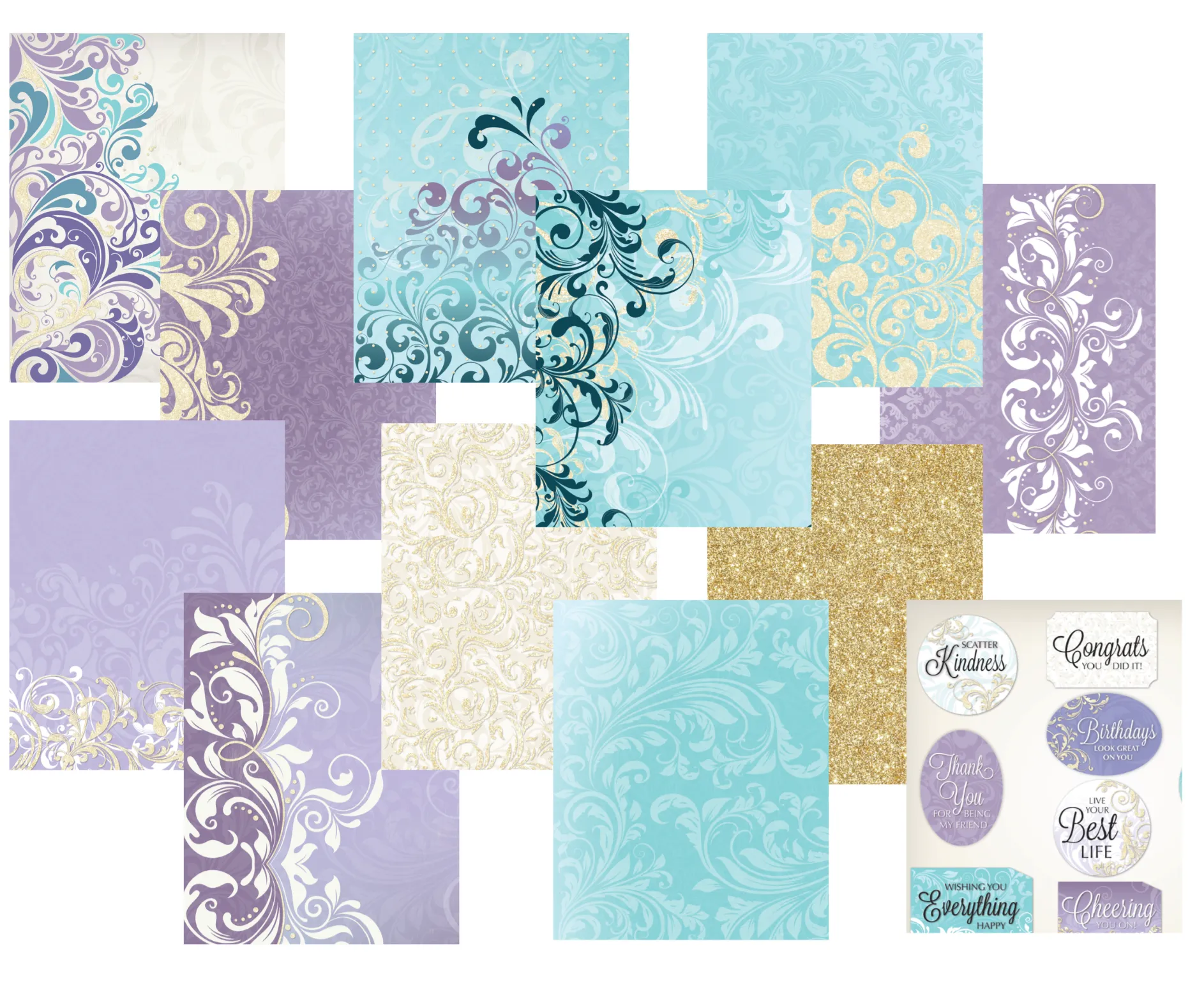 Swirls Upon Twirls 8.5x11 Paper Pack