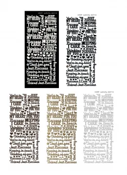 Just for You Dazzles™ stickers, 5 sheets