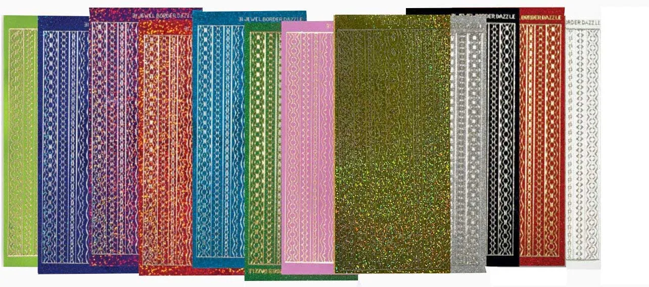 All 12 Jewel Border Dazzles™ Stickers