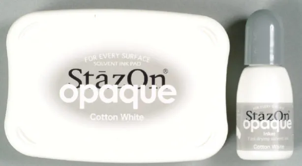 Opaque Cotton White Stazon Ink Pad