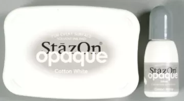 Opaque Cotton White Stazon Ink Pad
