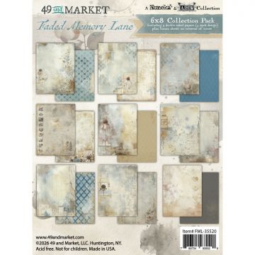 Faded Memory Lane 6x8 Papers, 27 sheets