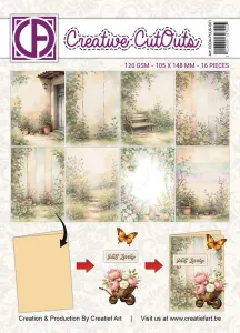 My Happy Little Garden Papers, 16 sheets