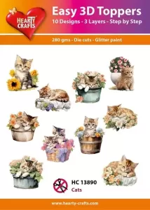 Cats 3D Toppers, 30 pieces