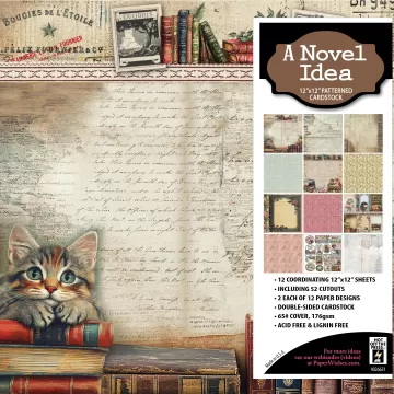 A Novel Idea 12x12 Patterned Cardstock