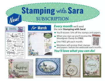 Stamping with Sara - March Subscription