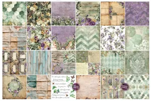 Beneath the Brambles 8x8 Papers, 24 sheets