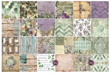 Beneath the Brambles 8x8 Papers, 24 sheets