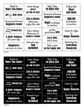 Carousel Cutouts, 40 pieces