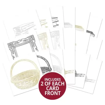 Build-a-Bouquet Vintage Petals 6x6 Card Fronts