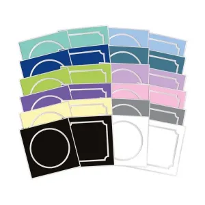 Square Little Book Apertures Silver Circle & Inverted-Corner Square