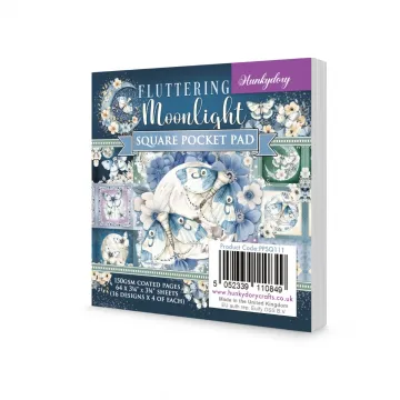 Fluttering Moonlight Square Pocket Pad
