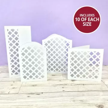 Trellis Card Blanks, 40 cards & envelopes