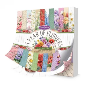 A Year of Flowers 8x8 Paper Pad