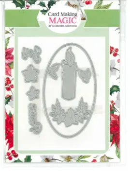 Joy & Peace Cutting Dies, 9 pieces, oval - 1 7/8"x3 1/4"