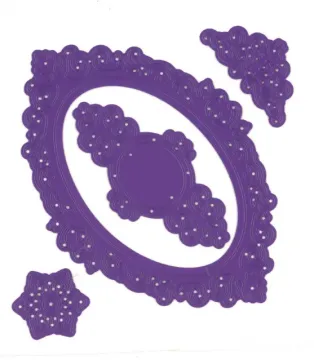 Elegant Oval Dies, 4 pieces, largest 3 1/2"x5"