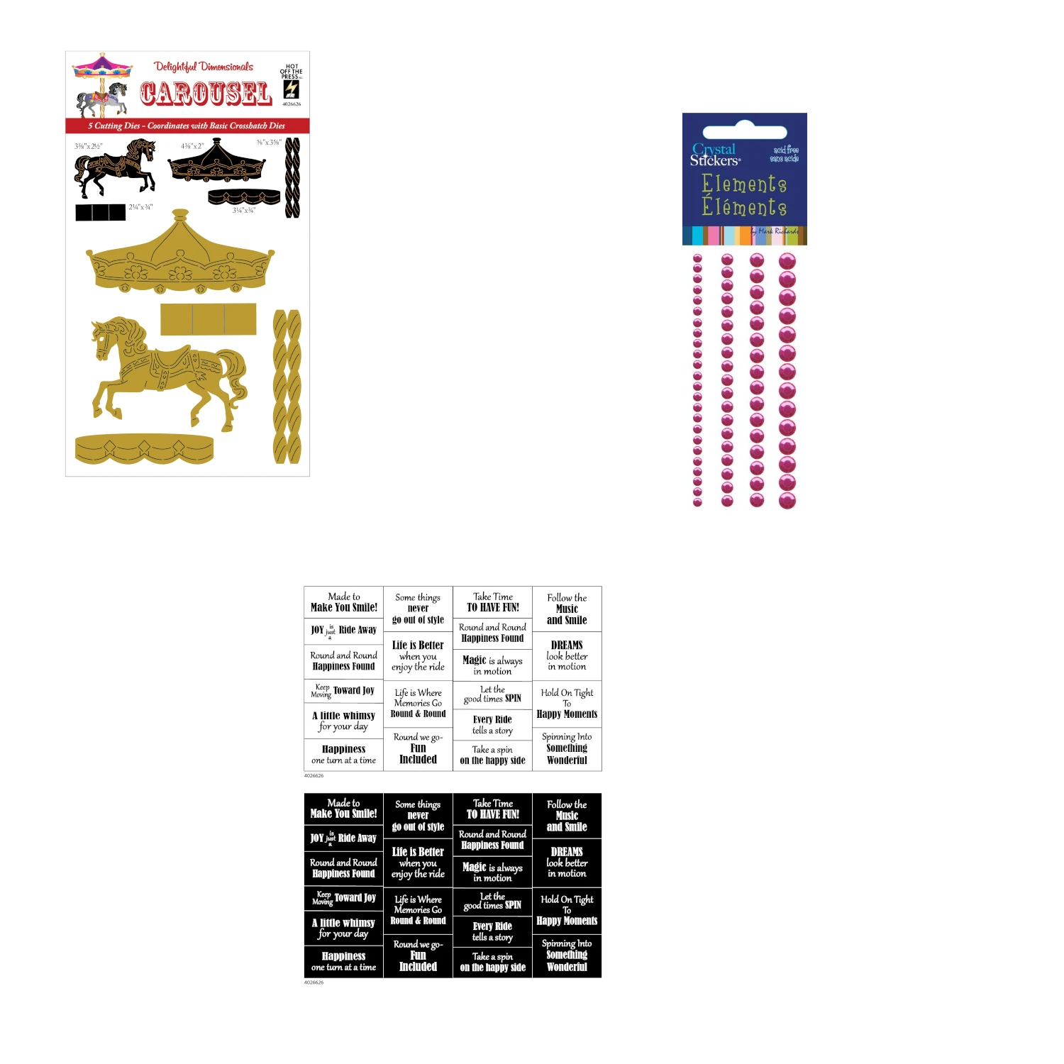 Carousel Cutting Dies by Delightful Dimensional Money Saver