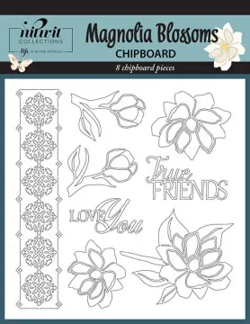 Magnolia Blossoms Chipboard