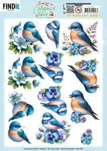 Blue Whispers of Nature Die-Cuts