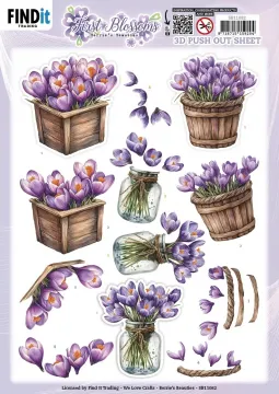 Crocus Charm First Blossoms Die-Cuts