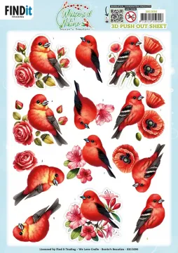 Red Whispers of Nature Die-Cuts