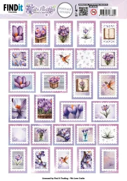Postage Stamp First Blossoms Die-Cuts