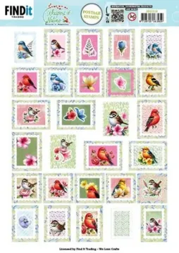 Postage Stamp Whispers of Nature Die-Cuts