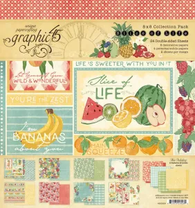 Slice of Life 8x8 papers, 24 sheets