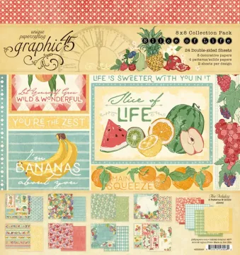 Slice of Life 8x8 papers, 24 sheets