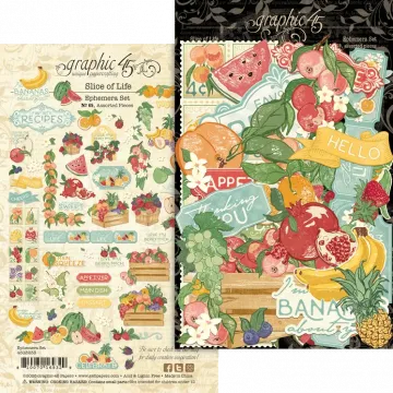 Slice of Life Ephemera Set, 69 pieces