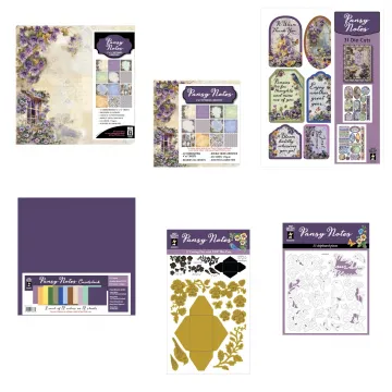 Pansy Notes with Cutting Dies by Hot Off The Press Money Saver