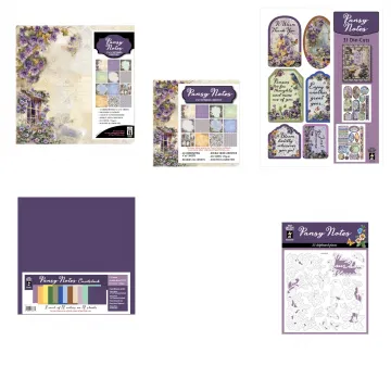 Pansy Notes without Cutting Dies by Hot Off The Press Money Saver