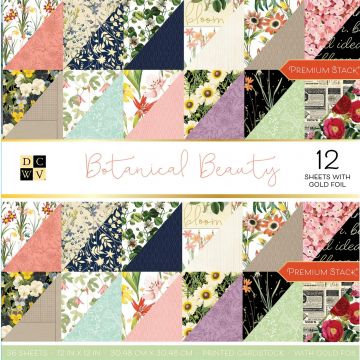 Botanical Beauties Cardstock, 36 Sheets/12 foiled