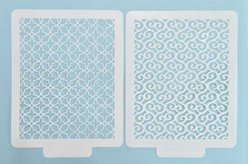 Lattice & Swirls Stencils