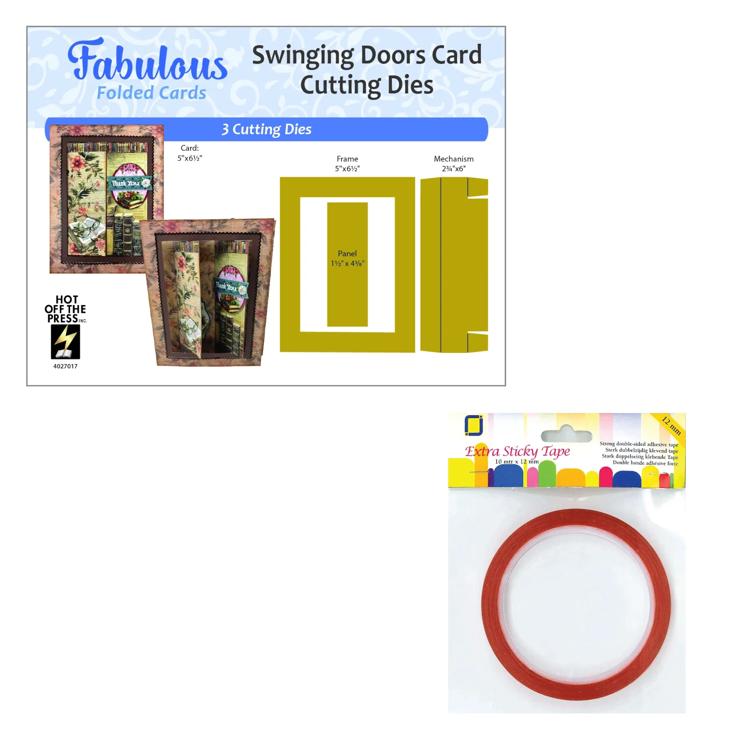 Swinging Doors Dies by Fabulous Folded Money Saver
