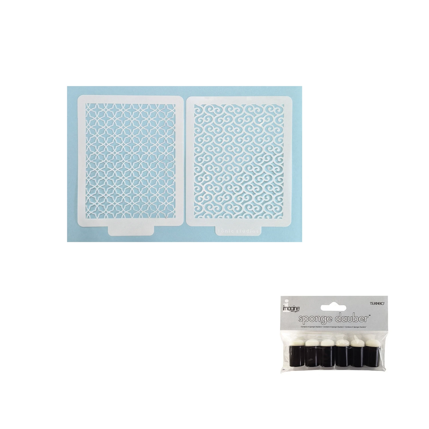 Lattice & Swirls Stencils by Stencils & Such