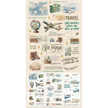 Travel Diaries Rub-Ons