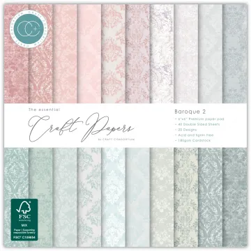 Baroque 2--6x6 Papers, 40 sheets