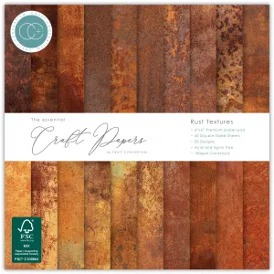 Rust Textures 6x6 Papers, 40 sheets
