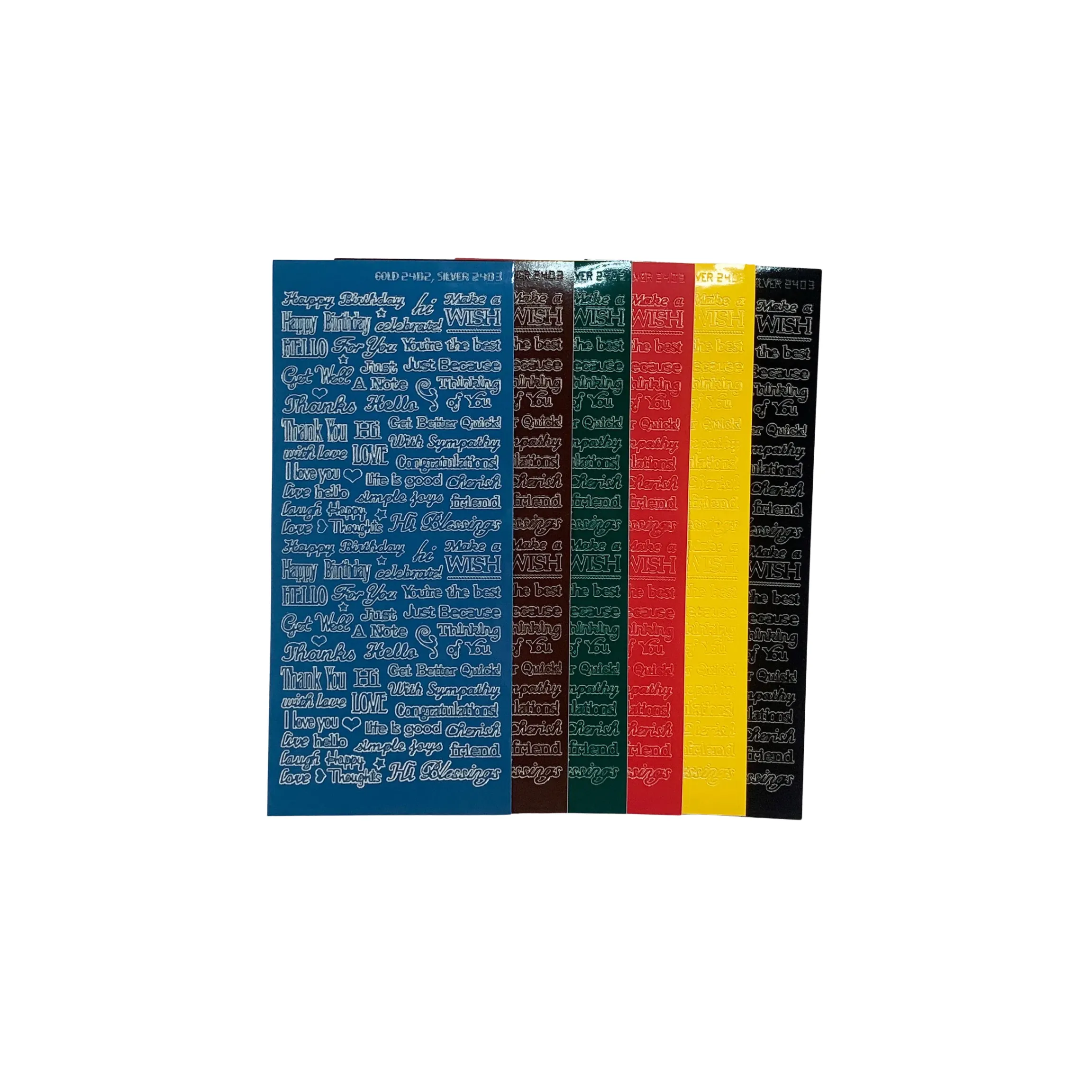Tiny Words & Phrases in Primary Colors Dazzles&trade; Stickers, 6 sheets