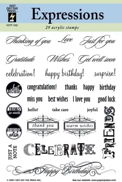 Expressions Stamp 6x8