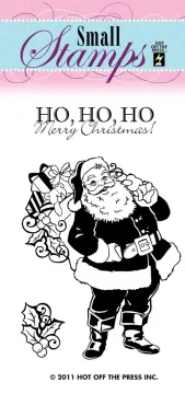 Santa Small Stamp 3x2