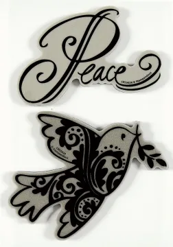 Peace Dove Cling Rubber Stamp