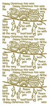 Christmas Owls Dazzles™ Stickers