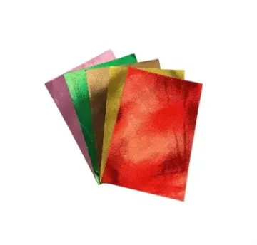 4x6 Foiled Papers, 5 Sheets