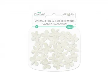 White Flowers, 20 pieces