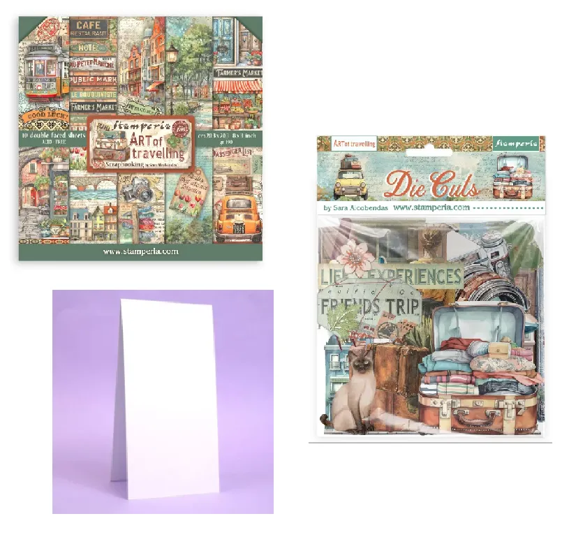The Art of Traveling by Stamperia Money Saver